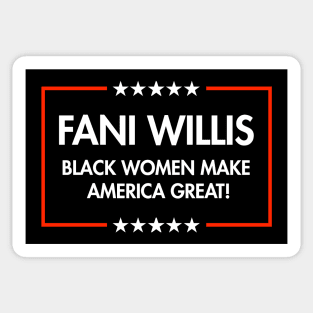 Fani Willis - Black Women Make America Great (black) Sticker